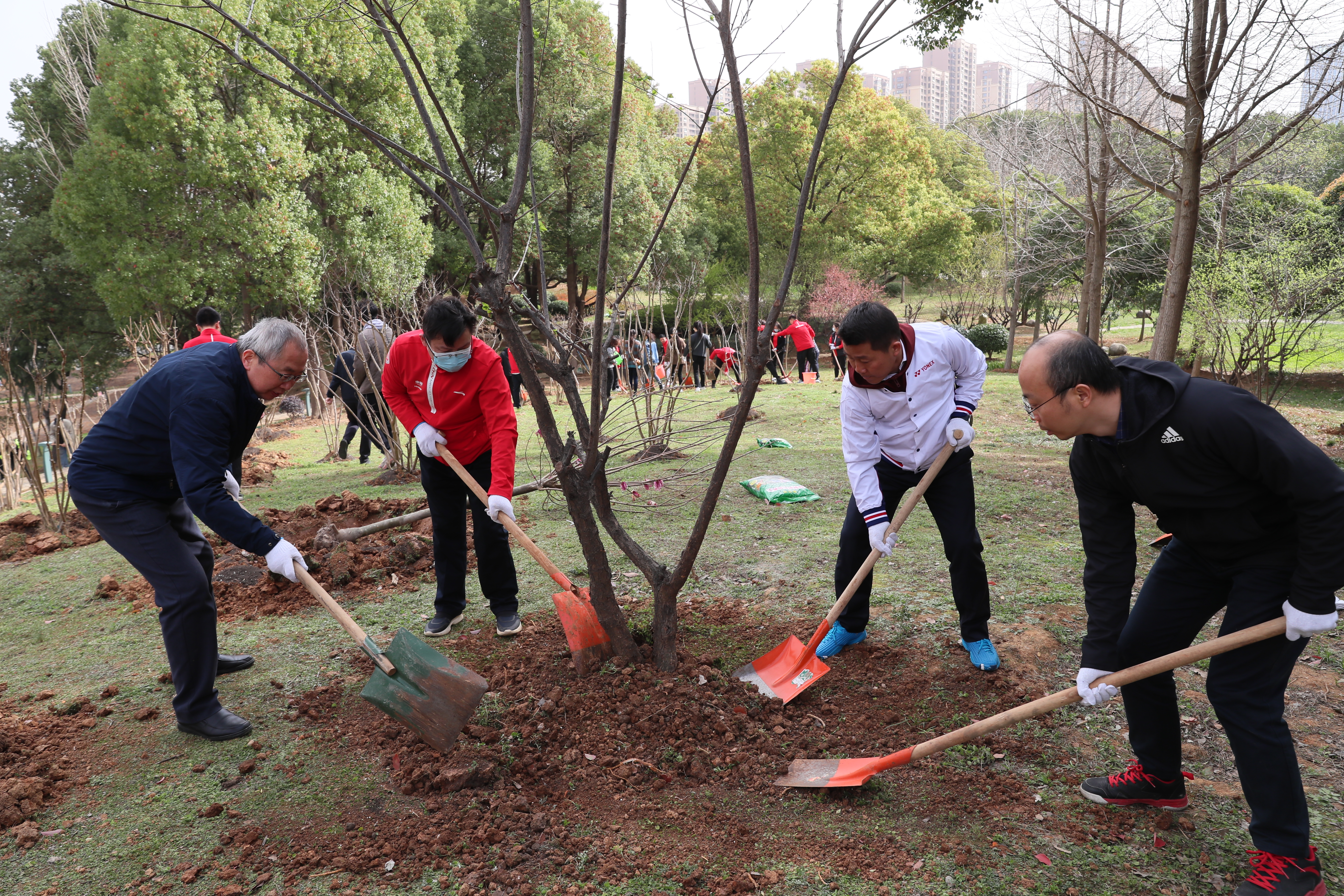 公司開展春季義務(wù)植樹活動 爭創(chuàng)全省體育場館首個4A級旅游景區(qū)